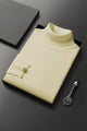 Thermal Winter Turtleneck Pullover High Neck In Cream