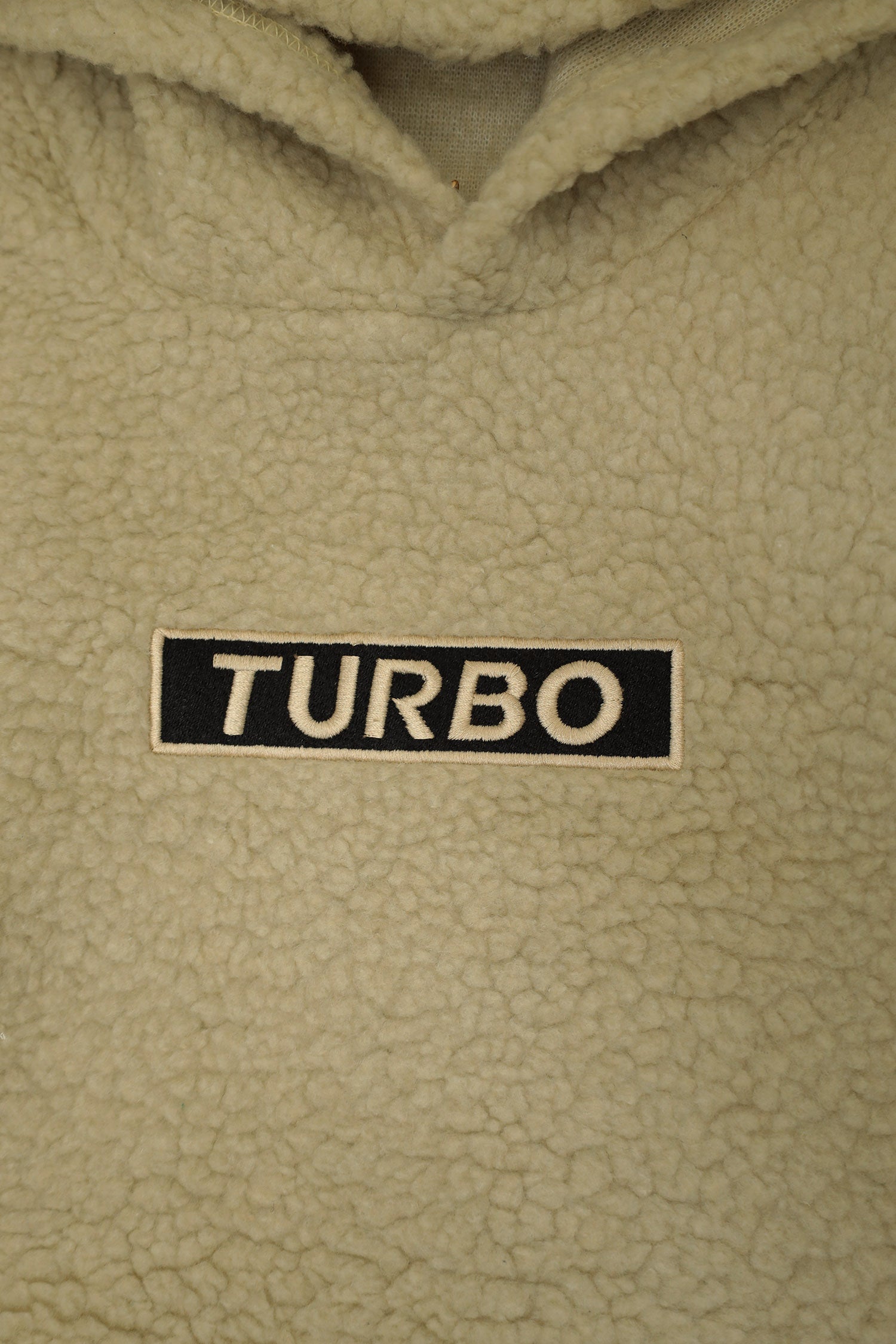 Turbo Cozy Imported Sherpa-Lined Hoodie In Creem