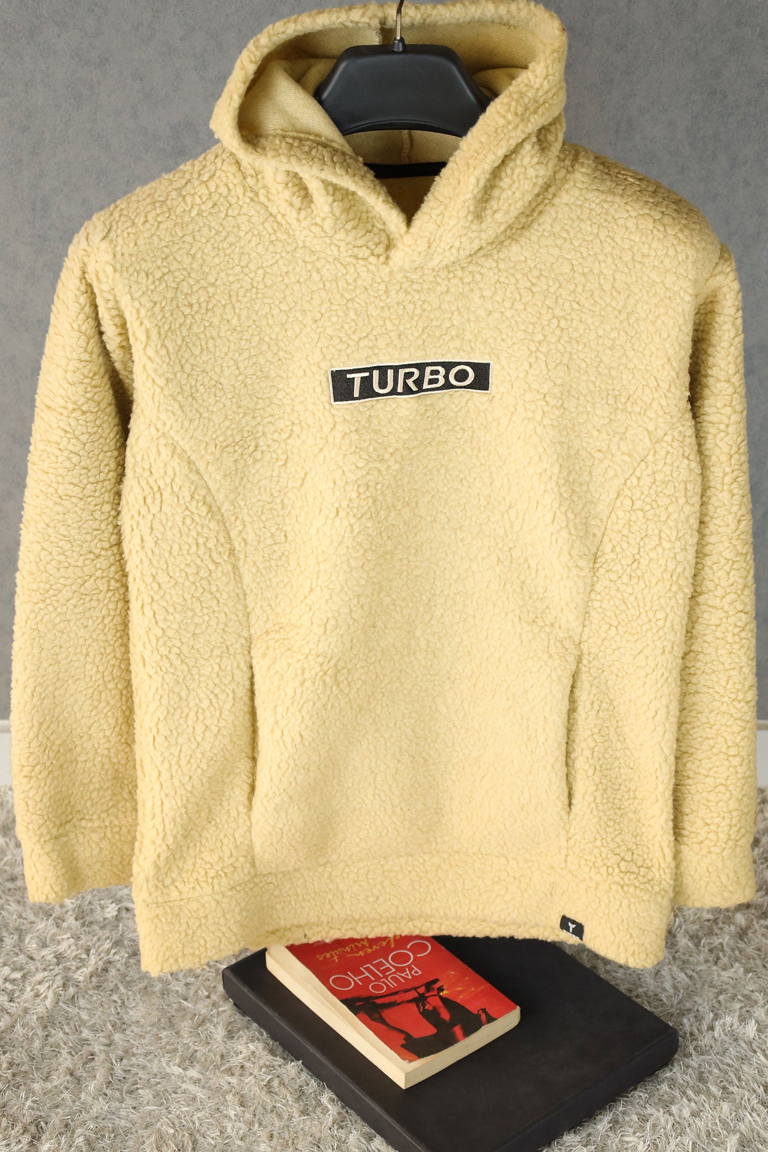 Turbo Cozy Imported Sherpa-Lined Hoodie In Creem