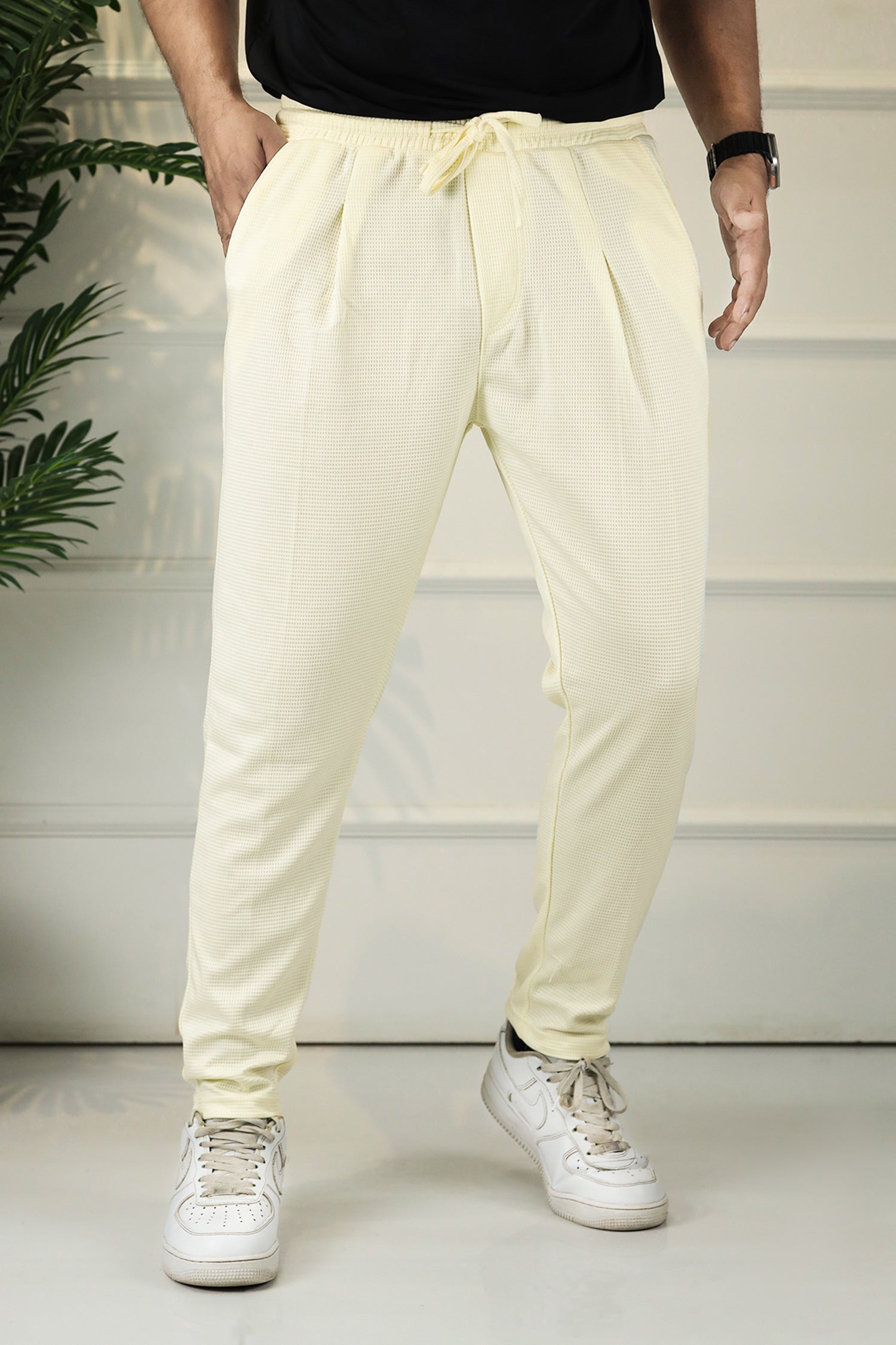 Turbo Urban-Fit Single Plate Waffle Trouser