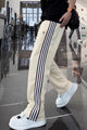 Turbo Classy Stripe Elegant Men's Trouser In Cream