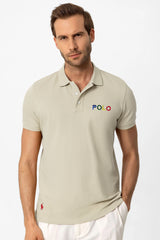 Rph Lren Polo Classic Fit Men's Polo Shirt In Creem