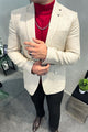 Turbo Cross-Hatch Texture Imported Men Blazer