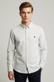Polo Rph Lren Stripe Poplin Cotton Casual Shirt In Creem