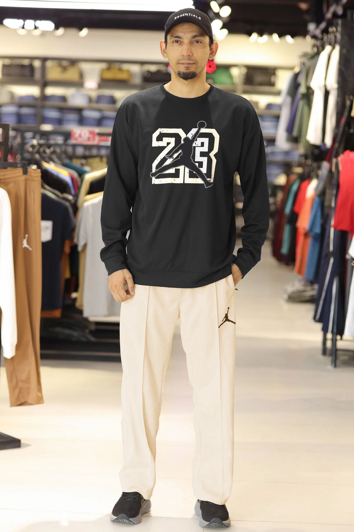 Jrdn Flight Essential Oversized Round Neck Tracksuit