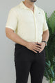 Turbo Artistic Touch Comfort Casual Shirt In Cream