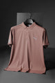 Pma Essential Printed Logo Men's Polo Shirt In Carrot