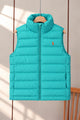 Polo Packable Down Imported Puffer Men's Gilet In Cyan