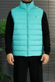 Polo Packable Down Imported Puffer Men's Gilet In Cyan