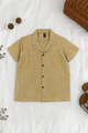 Turbo Cuban Collar Younger Kids Casual-Shirt