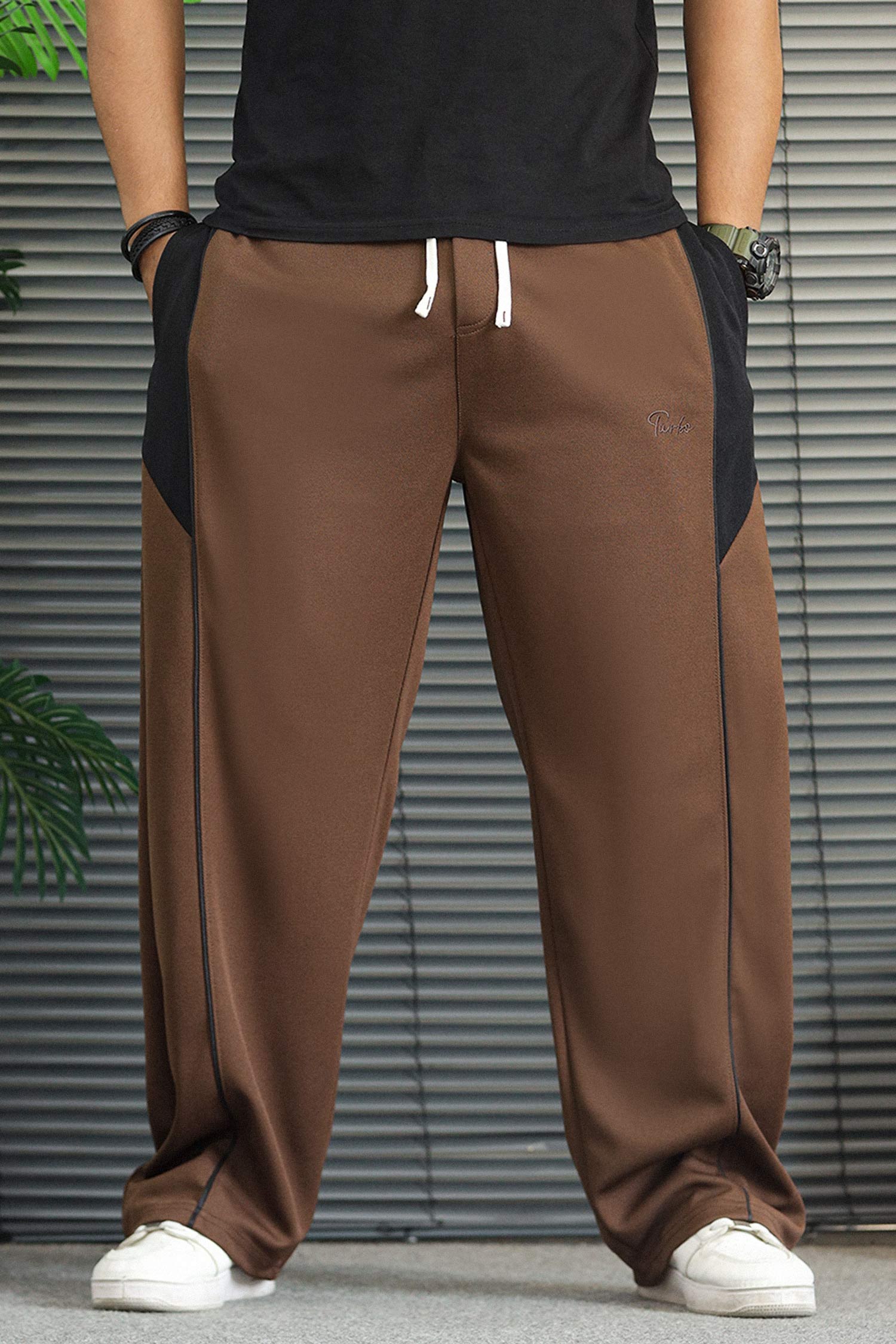 Turbo Side-Panel & Piping Design Loose Bottom Trouser