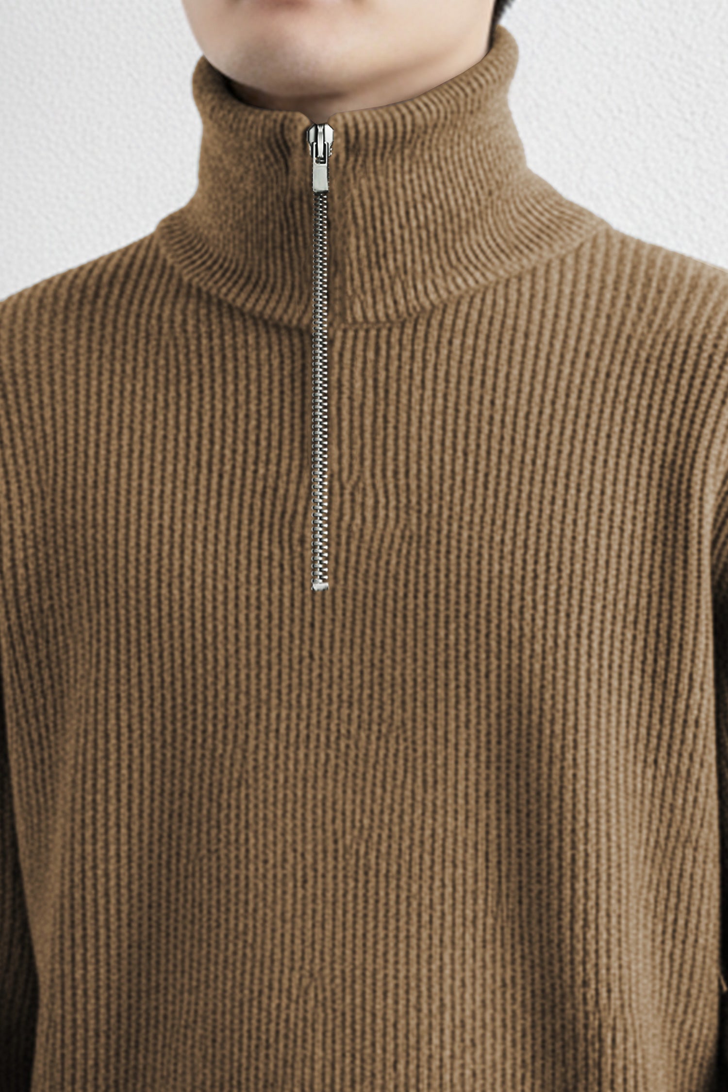 Turbo merino quarter zip Imported Men's Sweater