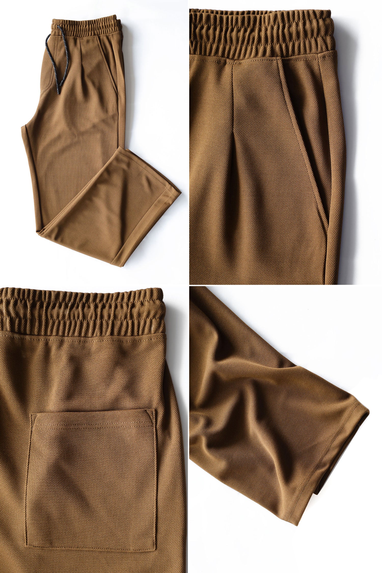 Relaxed Straight Baggy Loose Bottom Trouser in Dark Brown