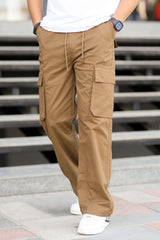 Turbo Relaxed Life Cotton Baggy Fit Trouser In Dark Brown