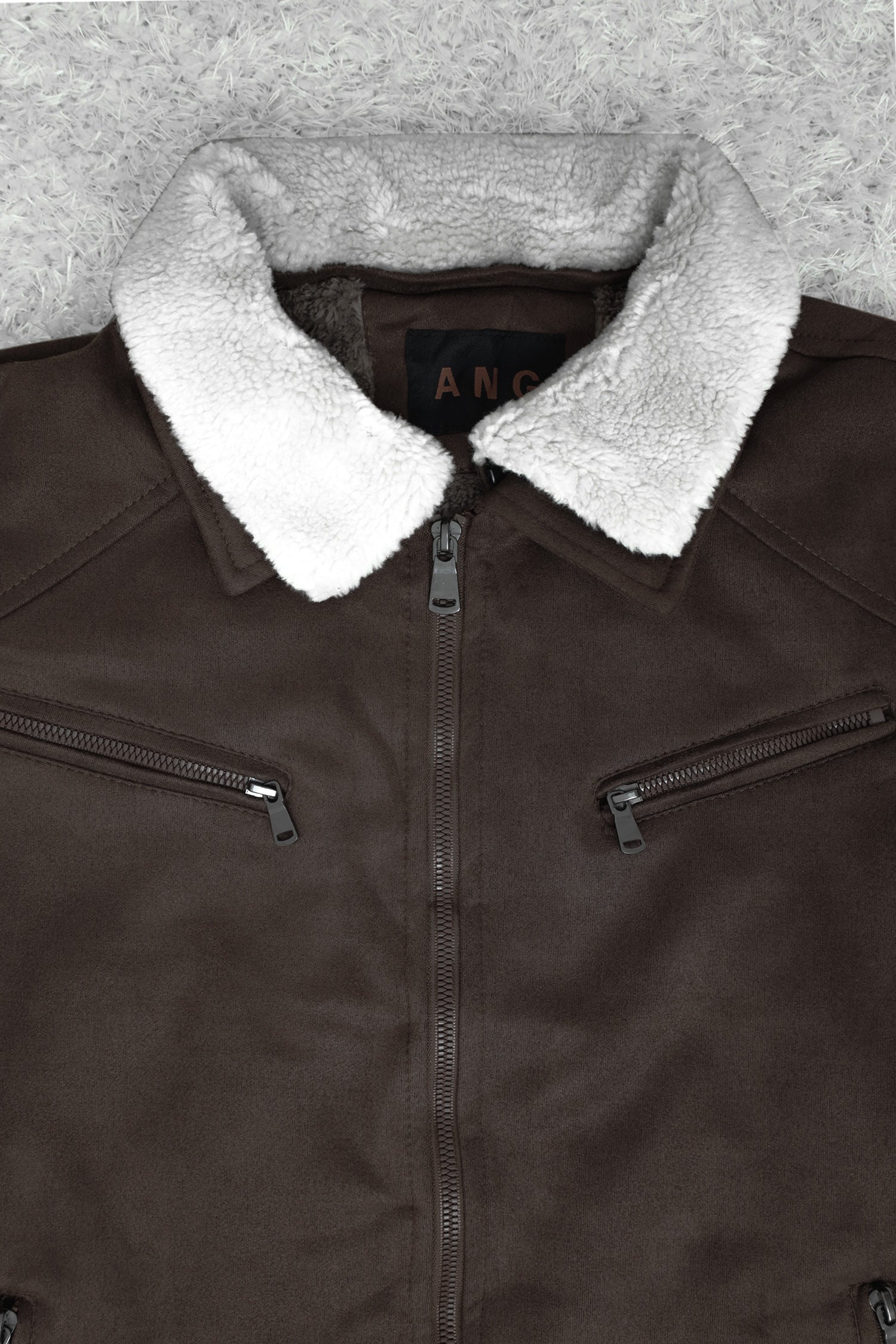 Designed To Blow Your Mind Zipper Men's Suede Jacket