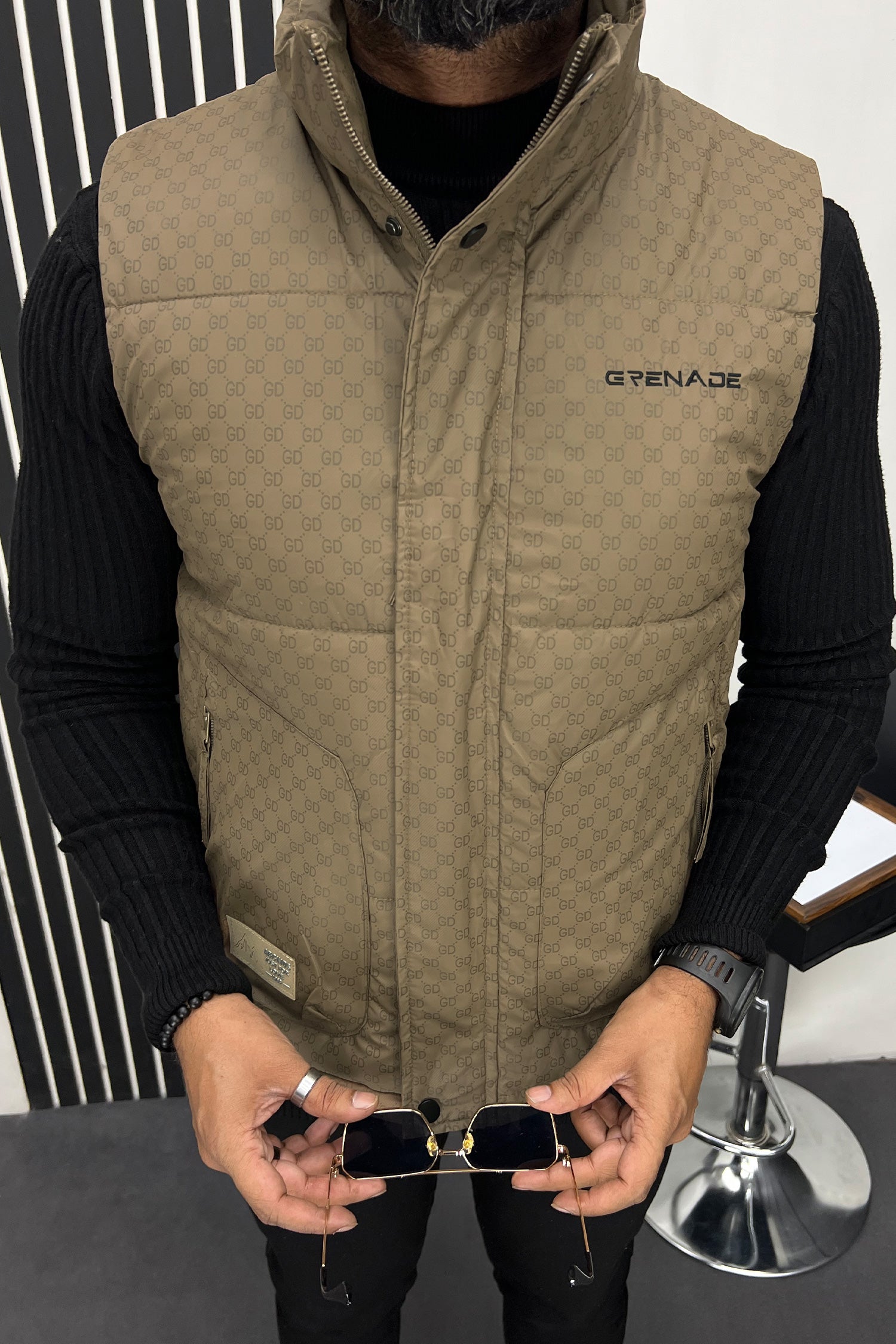 Grenade Daily Paper Quilted Imported Men's Gilet