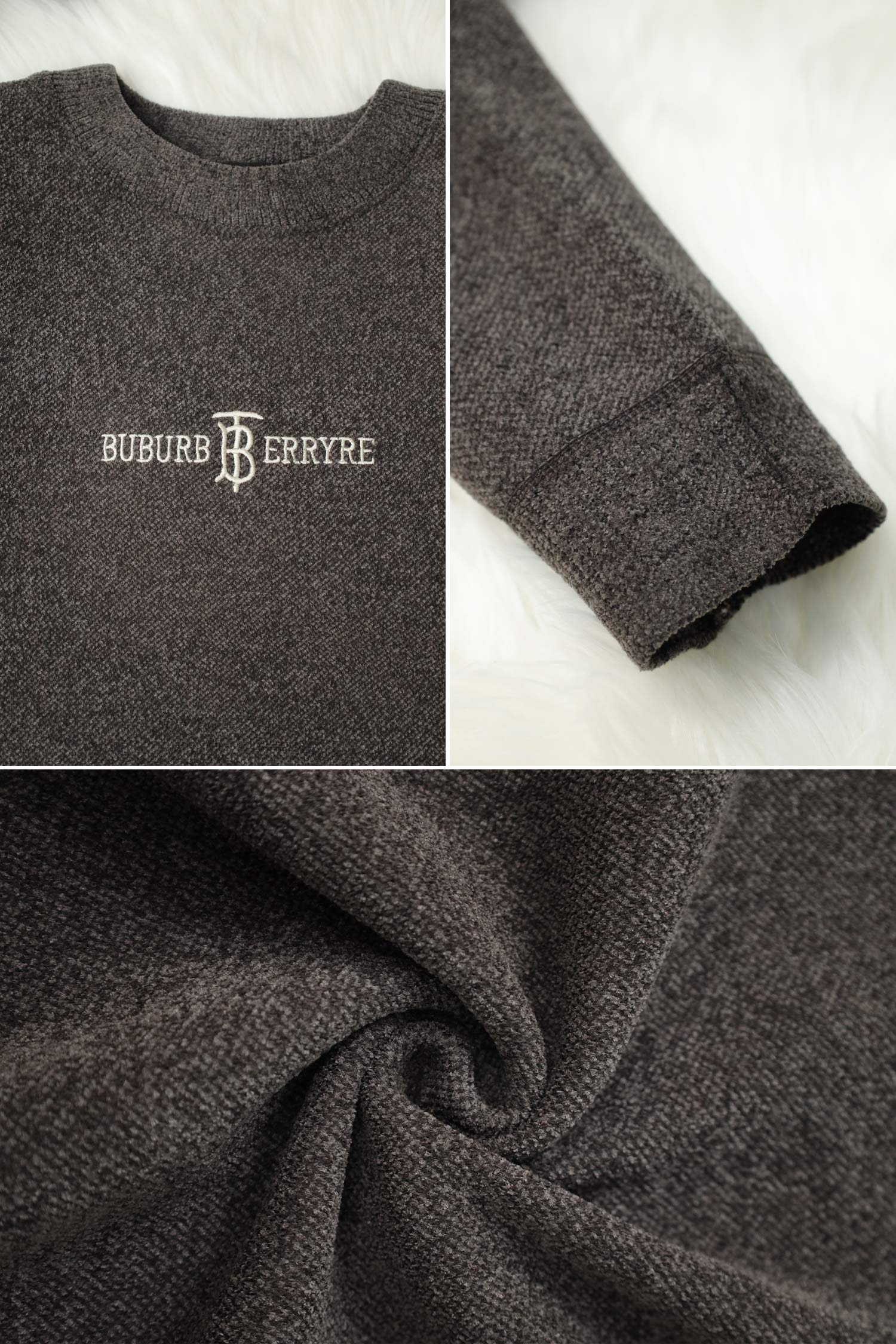 Wool Knitwear Round Neck Imported Men's Sweatshirt
