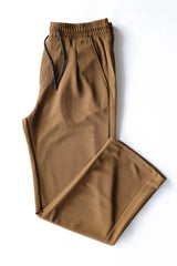 Relaxed Straight Baggy Loose Bottom Trouser in Dark Brown