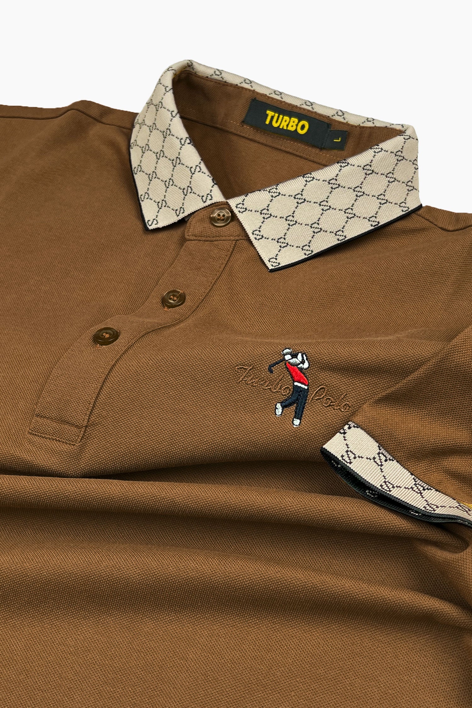 Turbo Bee Motif Polo Club Men's Polo Shirt
