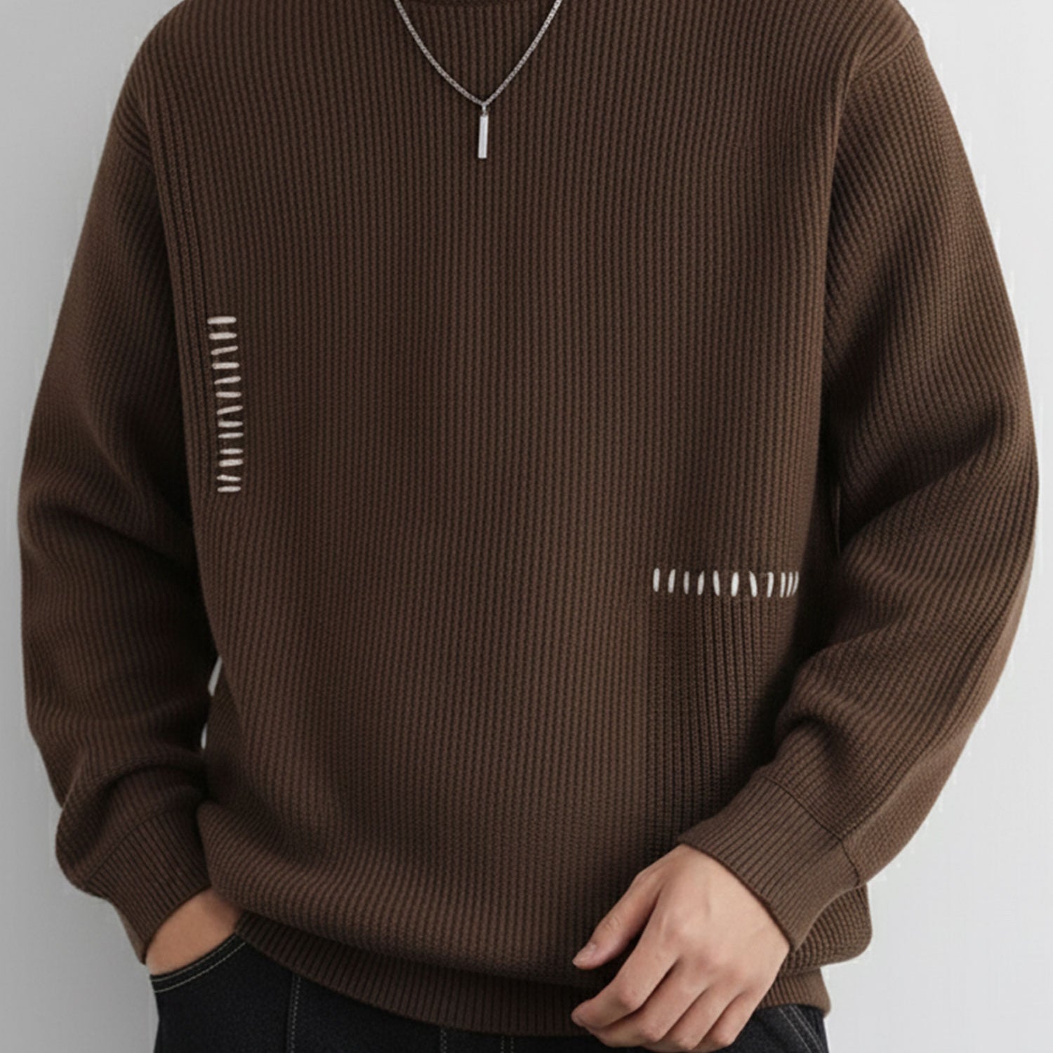 Turbo Geomatric Pattern Imported Men's Sweater