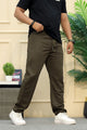 Adds Premium Aero-Fit Imported Slim-Fit Trouser In Dark Brown