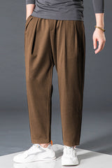 Turbo Comfort Front Plate SlimFit Trouser In Dark Brown