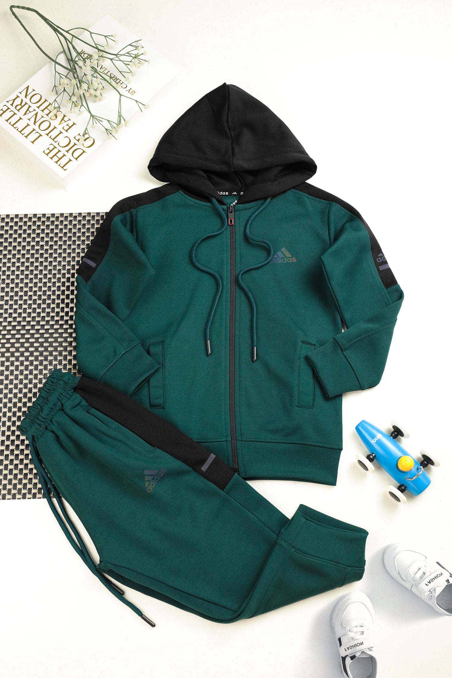 Adds Essential Performance Hooded Unisex Kids Tracksuit