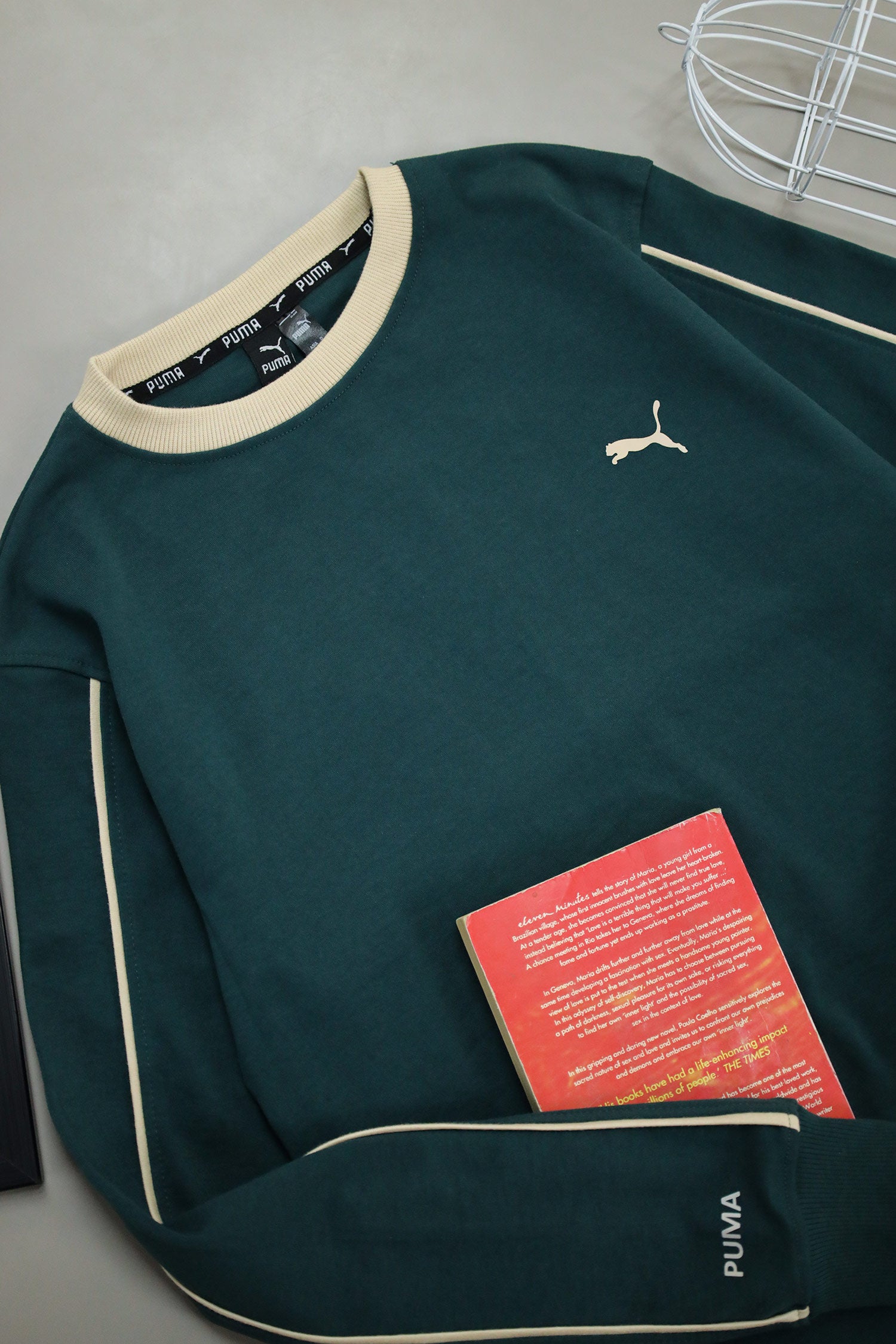 Pma Nocturne Stripe Round Neck Imported Men's Sweatshirt