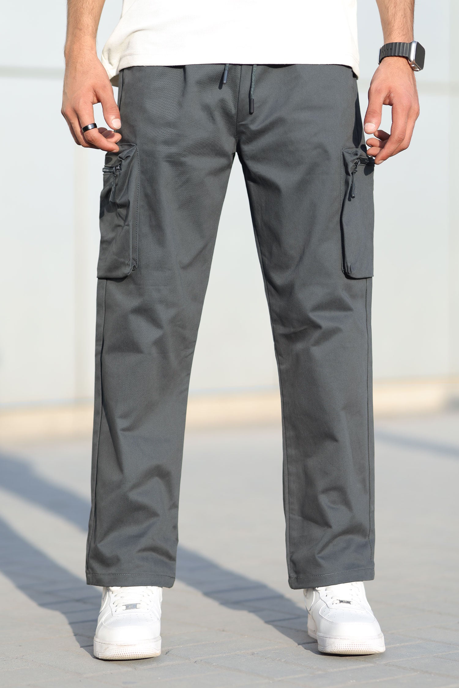 Turbo StreetFit Zip Pockets Imp Cotton Cargo Trouser