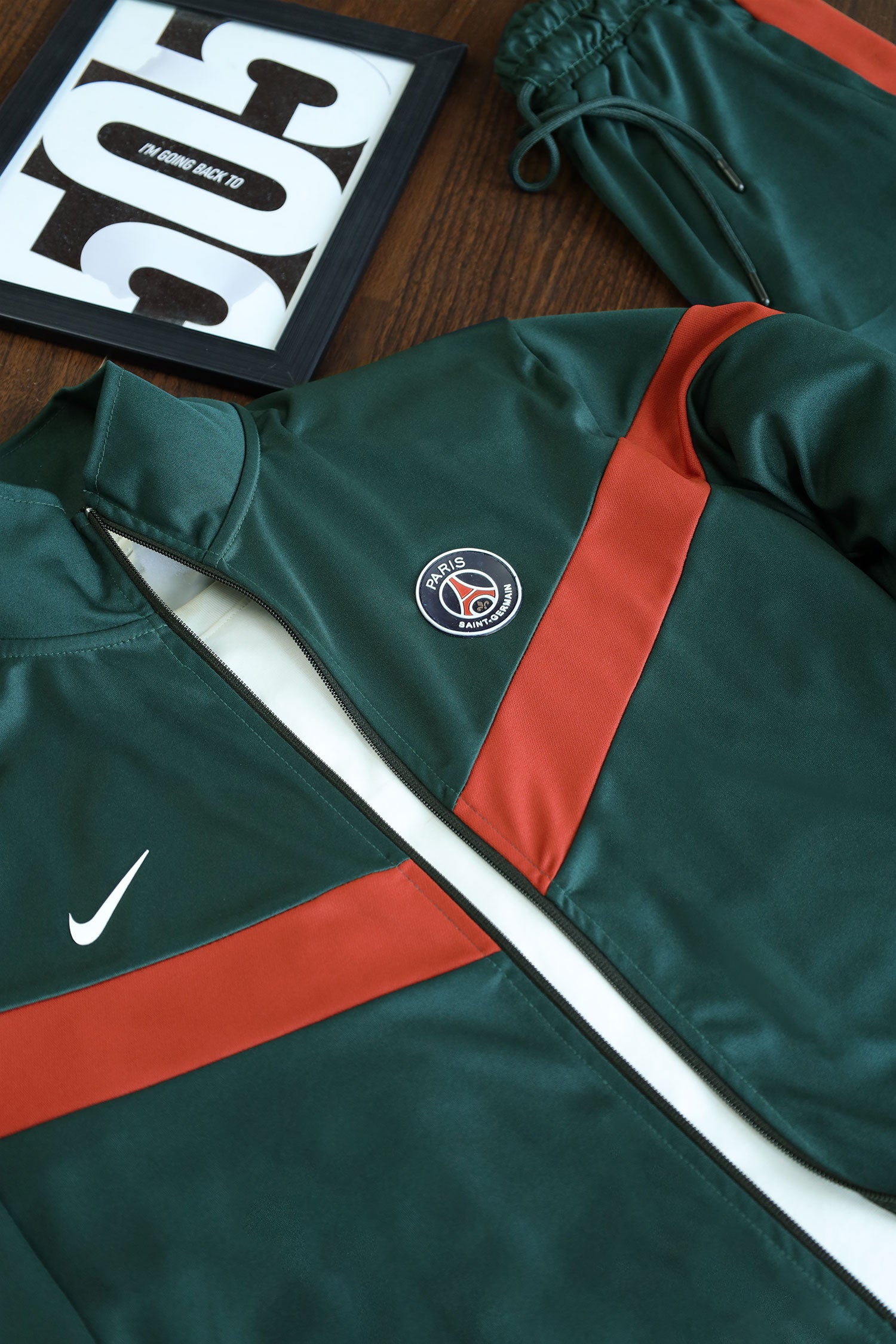 Nke Diagonal V Panel Signature Full Zipper Tracksuit