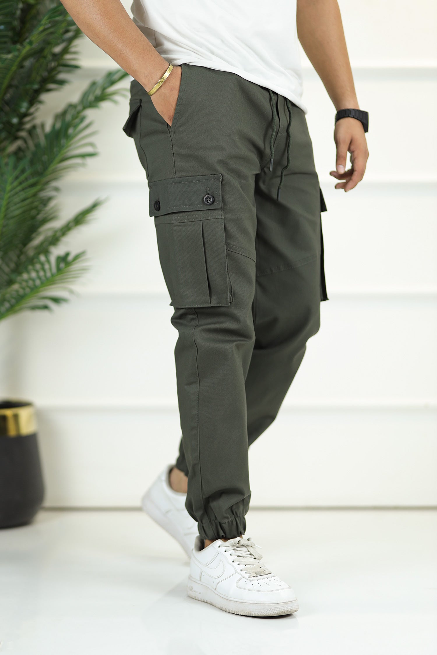 Turbo 6 Pockets Premium Cotton Gabardine Cargo Trouser