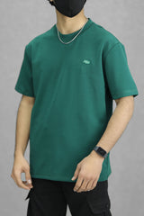 Script Relaxed Round Neck Imported T-Shirt