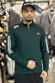 Reebk UFC Walkout Training Hood Style Men Zipper Upper In Dark Green