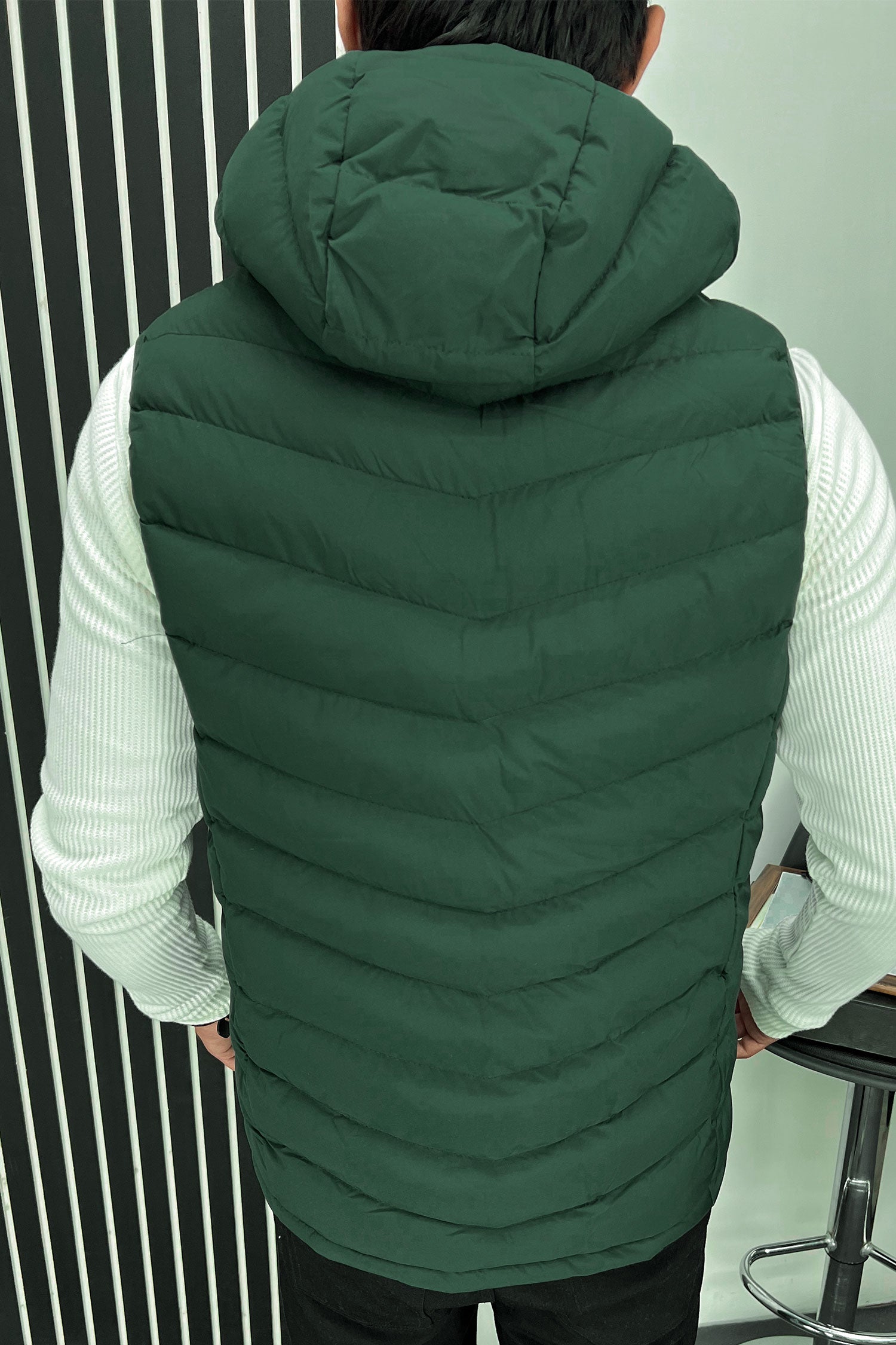 Adds Slogan Padded Imported Big Size Men's Gilet