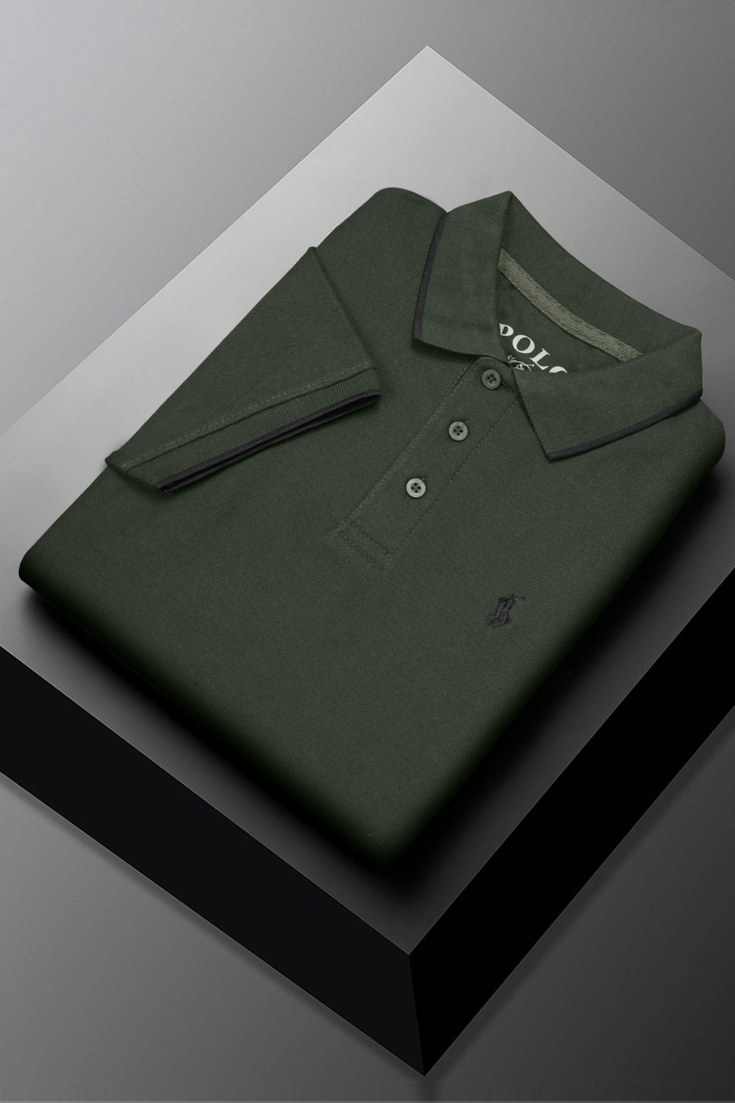 Rph Lren Polo Pique Collar Tipping Men's Polo ShirT