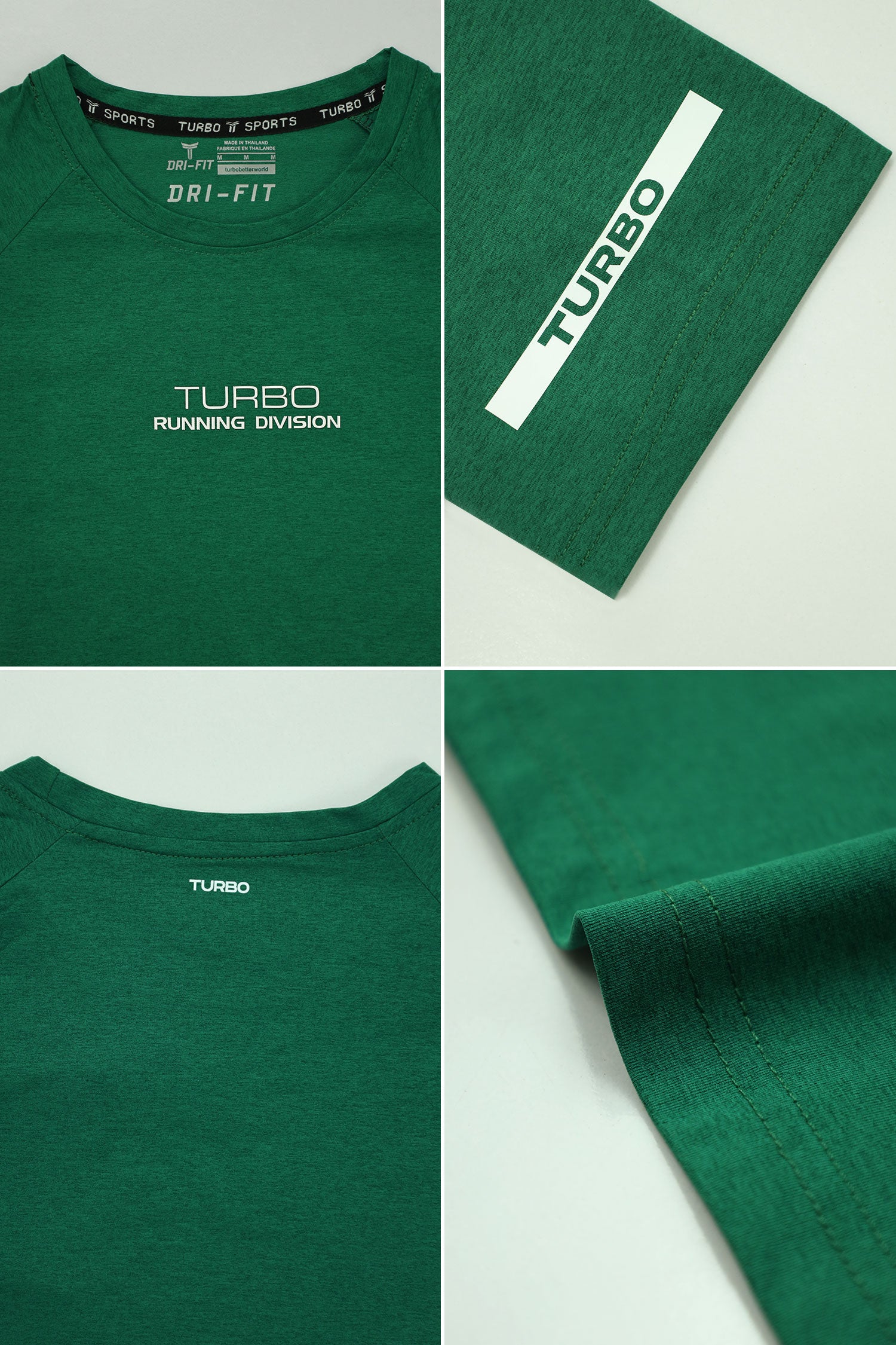Turbo 'Running Division' Raglan Sleeve Dry-Fit Tee