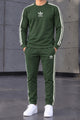 Adds Classic-Retro Lining Men's Co-Ord Set In Dark Green
