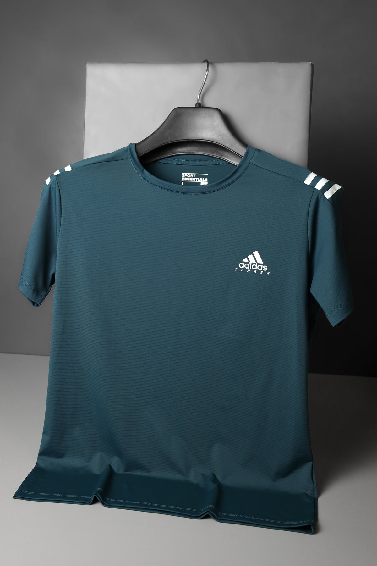 Adds Half Tri-Line Stripe Dry-Fit Tee