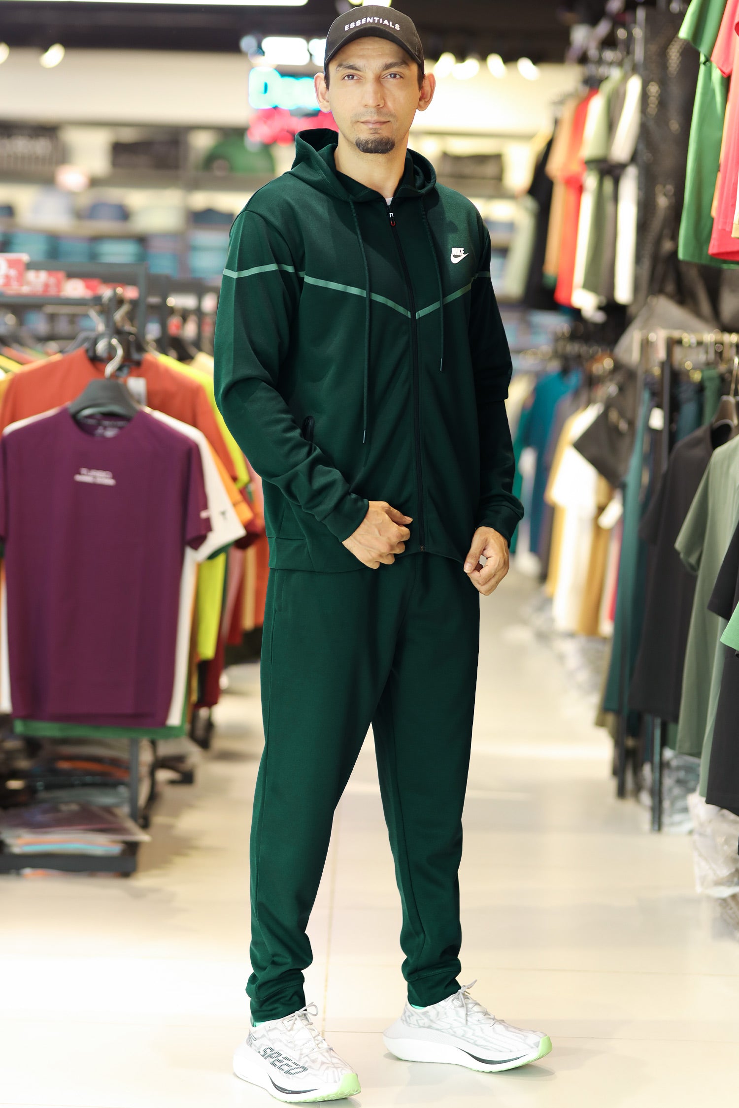 Nke Tech Fleece Mock Neck Hoodie Zipper Tracksuit
