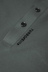 Turbo Elite Seamless Men's Polo Shirt In Dark Green