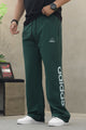 Adds Essentials Big Linear Loose Bottom Trouser In Dark Green
