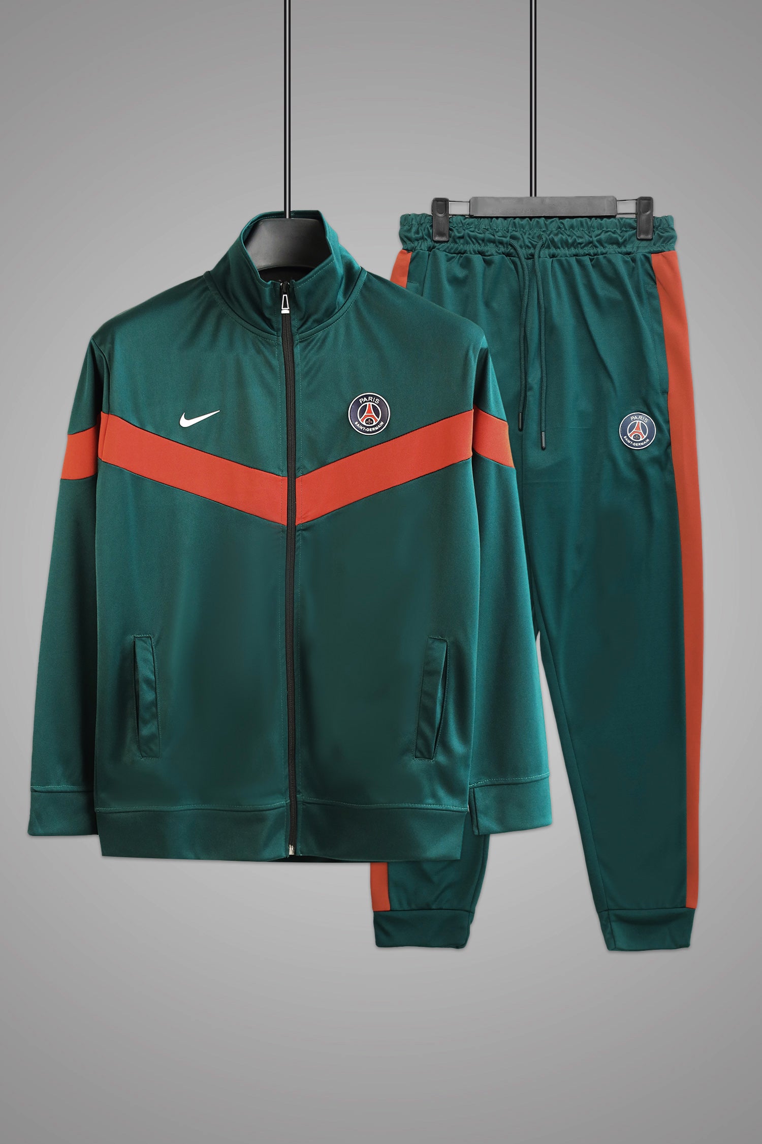 Nke Diagonal V Panel Signature Full Zipper Tracksuit