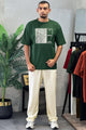 Nke Identity Print Men's Co-Ord Set In Dark Green
