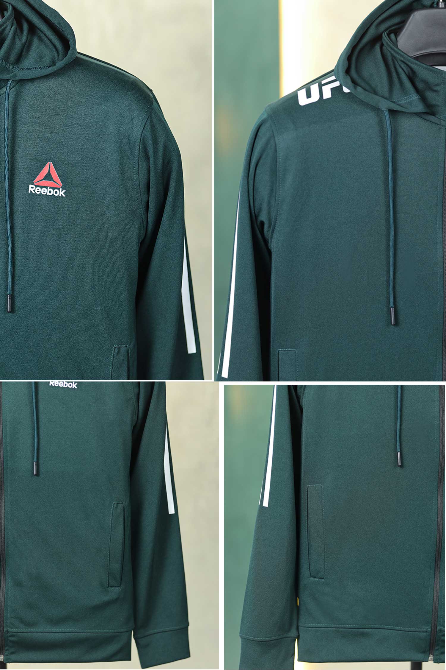 Reebk UFC Walkout Training Hood Style Men Zipper Upper
