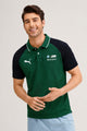 Pma BMW M Motorsport In two-tone Men's Polo Shirt In Dark Green