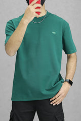 Script Relaxed Round Neck Imported T-Shirt