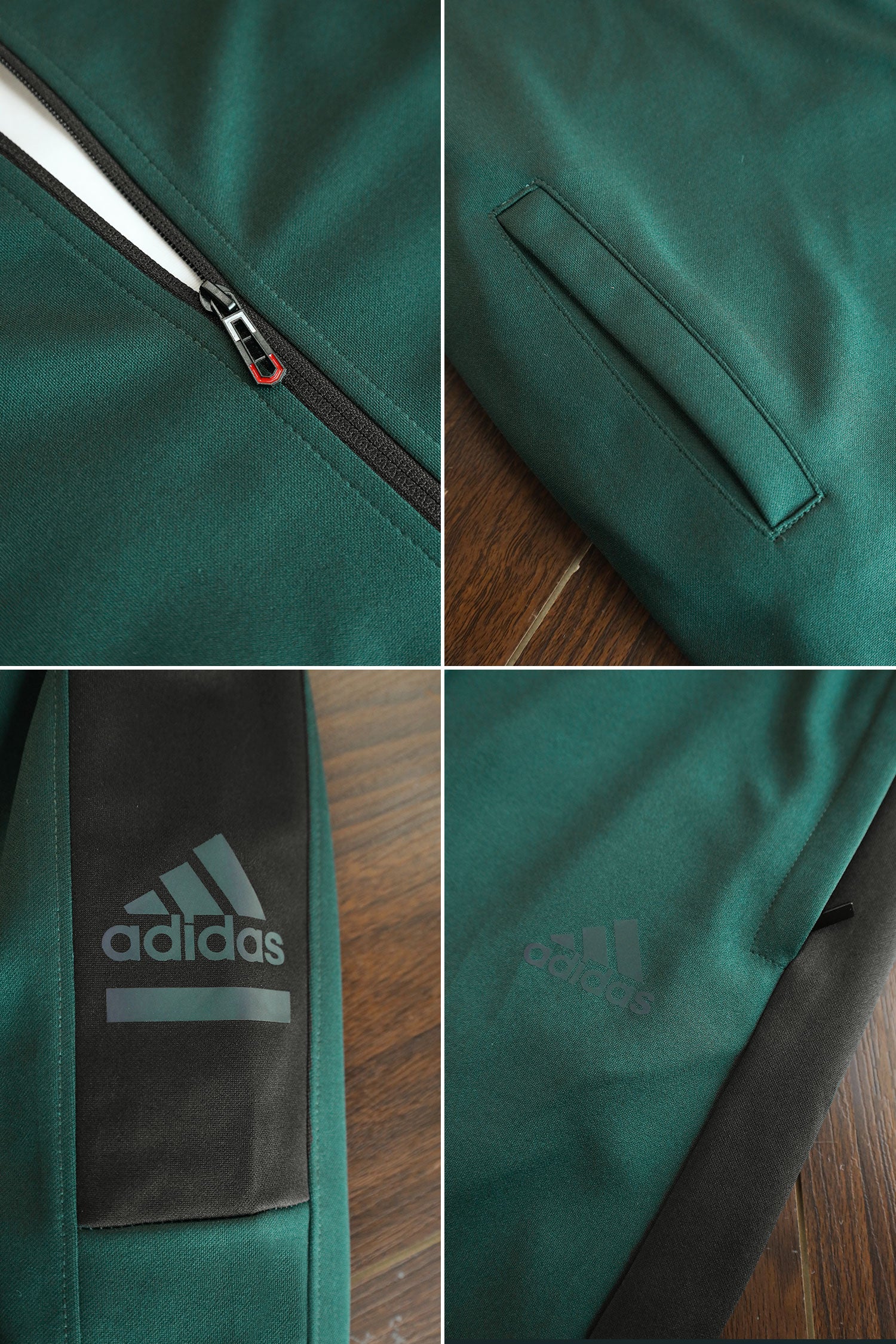 Adds Game Time Mock Neck Hoodie Zipper Tracksuit