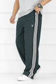 Turbo Classy Stripe Elegant Men's Trouser In Dark Green