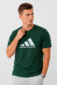Adds Athletics Sport Arrival Round Neck Men's Tee In Green