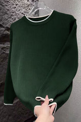 Turbo Ribbed RoundNeck Imported Men's Sweater